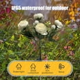 thumbnail image 5 of Gnmfd Solar Camellia Garden Lights 7 Lifelike Camellia Buds Warm White LED Lights for Garden Terrace Meadow Yard Solar Lights Outdoor Waterproof Fairy Lights String Lights, 5 of 6