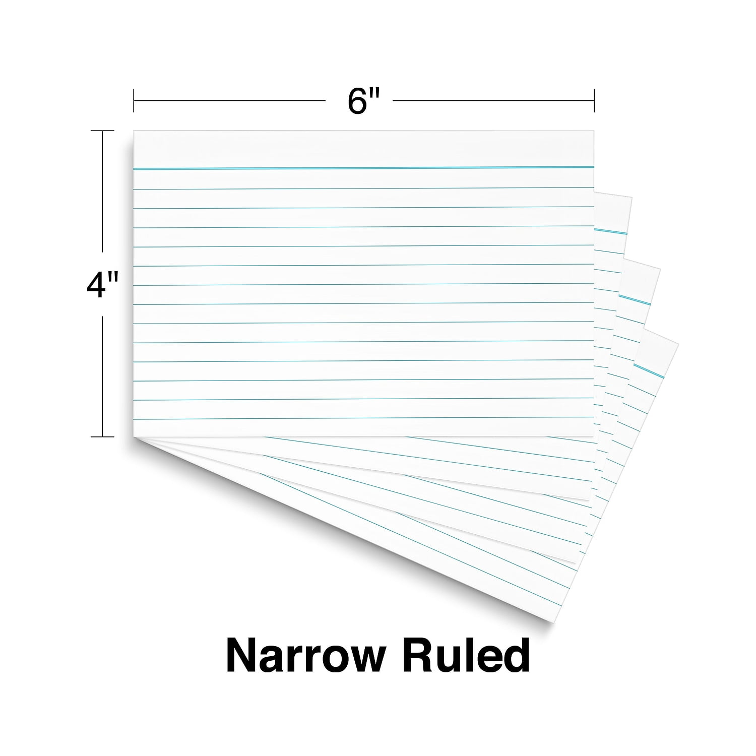 Staples 4" x 6" Index Cards Lined White 1500/Carton ST50989-CCVS