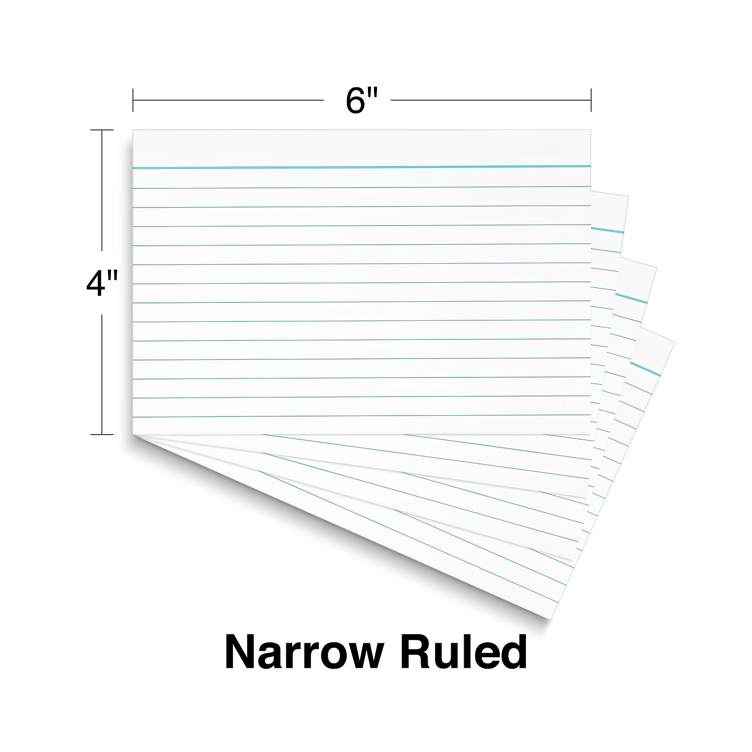 Staples Line Ruled Index Cards, 4" x 6", 500 Count photo 4