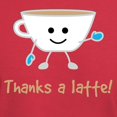 thumbnail image 3 of CafePress - Thanks A Latte! Dark T Shirt - Men's Classic Graphic Cotton T-Shirt, 3 of 4