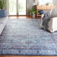 thumbnail image 4 of SAFAVIEH Tucson Lavonne Traditional Machine Washable Area Rug, 8' x 10', Aqua/Pink, 4 of 14