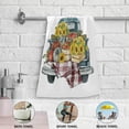thumbnail image 5 of Watercolor Pumpkin Truck 2 PCS Hand Towels for Bathroom, Autumn Harvest Sunflower Kitchen Towel Ultra Soft and Absorbent, Decorative Fingertip Face Bath Towel for Spa & Hotel, 5 of 5