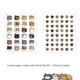 thumbnail image 2 of 2 hojas de pegatinas adhesivas creativas DIY Kawaii Cat Craft Stickers Journal Planner Ehuebsd Libre de BPA, 2 of 5