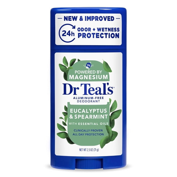 Dr Teals Aluminum Free Deodorant Eucalyptus, 2.65 Oz, 6 Pack