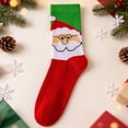 thumbnail image 2 of SYMOID Christmas Crew Socks for Men,Holiday Cotton Santa Socks, 2 of 4