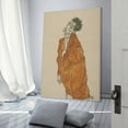 thumbnail image 3 of Austrian Artists Egon Schiele Self-Portrait in Orange Jacket Retro Poster Print Photo Art Painting Canvas Poster Home Decorative Bedroom Modern Decor Posters Gifts 16x24inch(40x60cm), 3 of 6