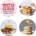 thumbnail image 2 of Dash  Express Waffle Maker, 8 inches, Aqua, 2 of 3
