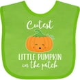 thumbnail image 3 of Inktastic Halloween Cutest Little Pumpkin in the Patch Boys or Girls Baby Bib, 3 of 4
