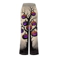 thumbnail image 5 of adviicd Cozy Halloween Pajama Pants for Women - Cute Baggy Sweatpants Lounge Outfits (Khaki, M), 5 of 6