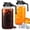 Black, variant on JOGGEIL Glass Pitchers with Lid Set of 2,64OZ Mason Jars with Lid,2 Quart Glass Water Pitcher with Lid,Airtight Seal Wide Mouth Water Jug–Perfect for Cold Brew Coffee,Sun Lemonade, Juice,Milk Black