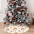 thumbnail image 5 of Lsque Cute Gnomes In Red Truck Print Christmas Tree Skirt, Tree Skirt with Ties or Velcro, Perfect for Holiday Decorations, Halloween, and New Year-30", 5 of 7