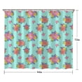 thumbnail image 5 of Pioneer Flower Floral Print Pattern Shower Curtain 84"x72", Bathroom Decorative Shower Curtain Set with 12 Hooks, Waterproof Washable, 5 of 6