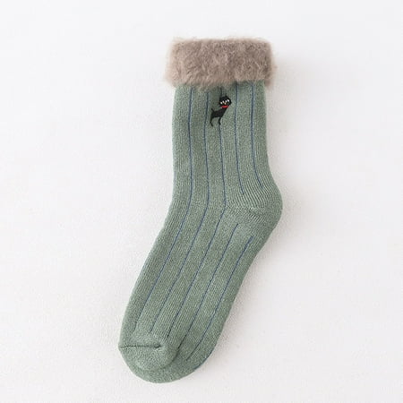 

socks Winter Brushed Thickening And Velvet Colored Floor Socks Warm Socks Ski Socks