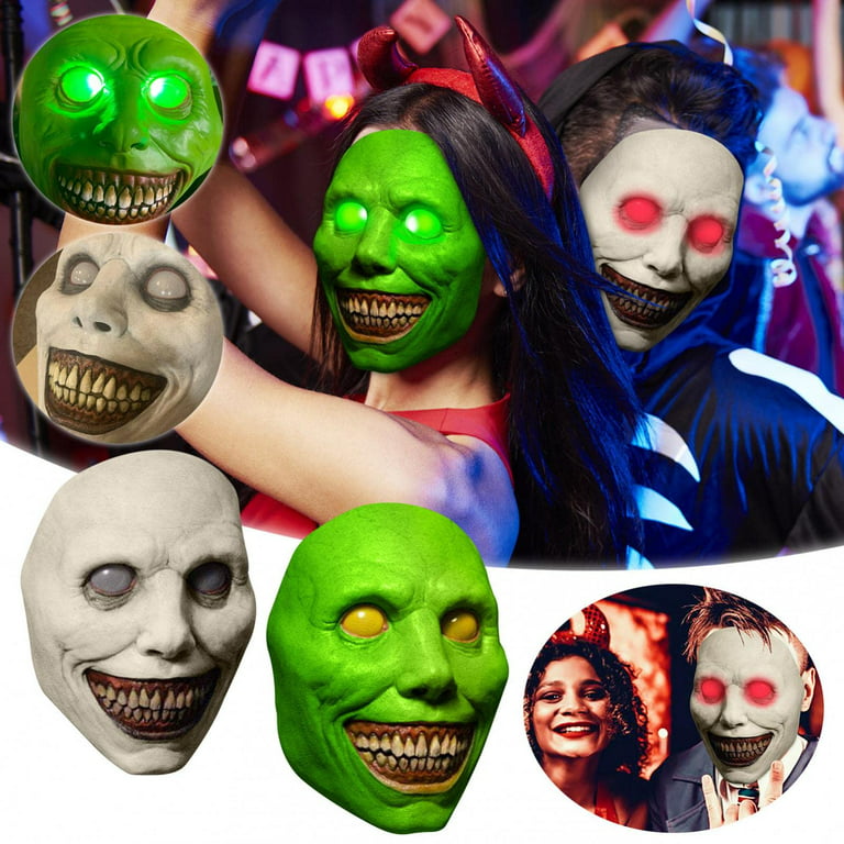 opadgående os selv Tanke Kufutee Creepy Halloween Mask - Horror Smiling Demons, Evil Cosplay Scary  Halloween Costume Party Props The Evil Cosplay Props - Walmart.com