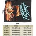 thumbnail image 2 of Patrick Swayze Blanket Flannel Soft Throw Blankets for Bedroom Livingroom Sofa Home 40"X30", 2 of 6