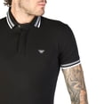 thumbnail image 3 of Emporio Armani 3Z1F69-1JPTZ-0999-Black-L Mens Spring & Summer Polo, Black - Large, 3 of 3