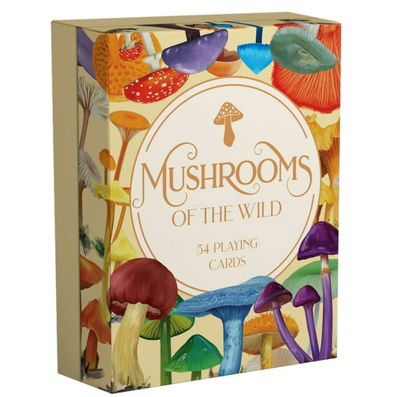 Mushrooms of the Wild: 54 Playing Cards, (Hardcover)