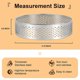 thumbnail image 4 of 5 Pcs Circular Porous Tart Ring Bottom Tower Pie Cake Mould Heat-Resistant Perforated Cake Mousse Ring, 8cm, 4 of 5