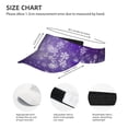 thumbnail image 2 of KLL Sport Sun Visor Hats Ball Caps Empty Top Baseball Sun Cap for Men Women-Snowfall Sky White Purple, 2 of 6