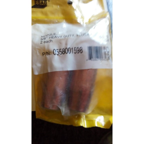 ESAB Model 0558001598 Heavy Duty Nozzle For 250 - 400A Gun Master Series MIG Guns (2 Each)