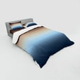 thumbnail image 2 of Ambesonne Ombre Bedding Set 4 Pcs, Gradual Color Change Modern, Queen, Blue and Brown, 2 of 2