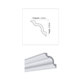 thumbnail image 3 of KL130 - Brian Crown Molding Glue-up 6.5 ft. in Plain White (32.5 Ln. ft / Pack) - 5 Pieces, 3 of 3