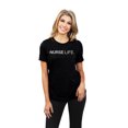 thumbnail image 1 of Nurse Life Women's Fashion Relaxed T-Shirt Tee Heather Black 2X-Large, 1 of 4