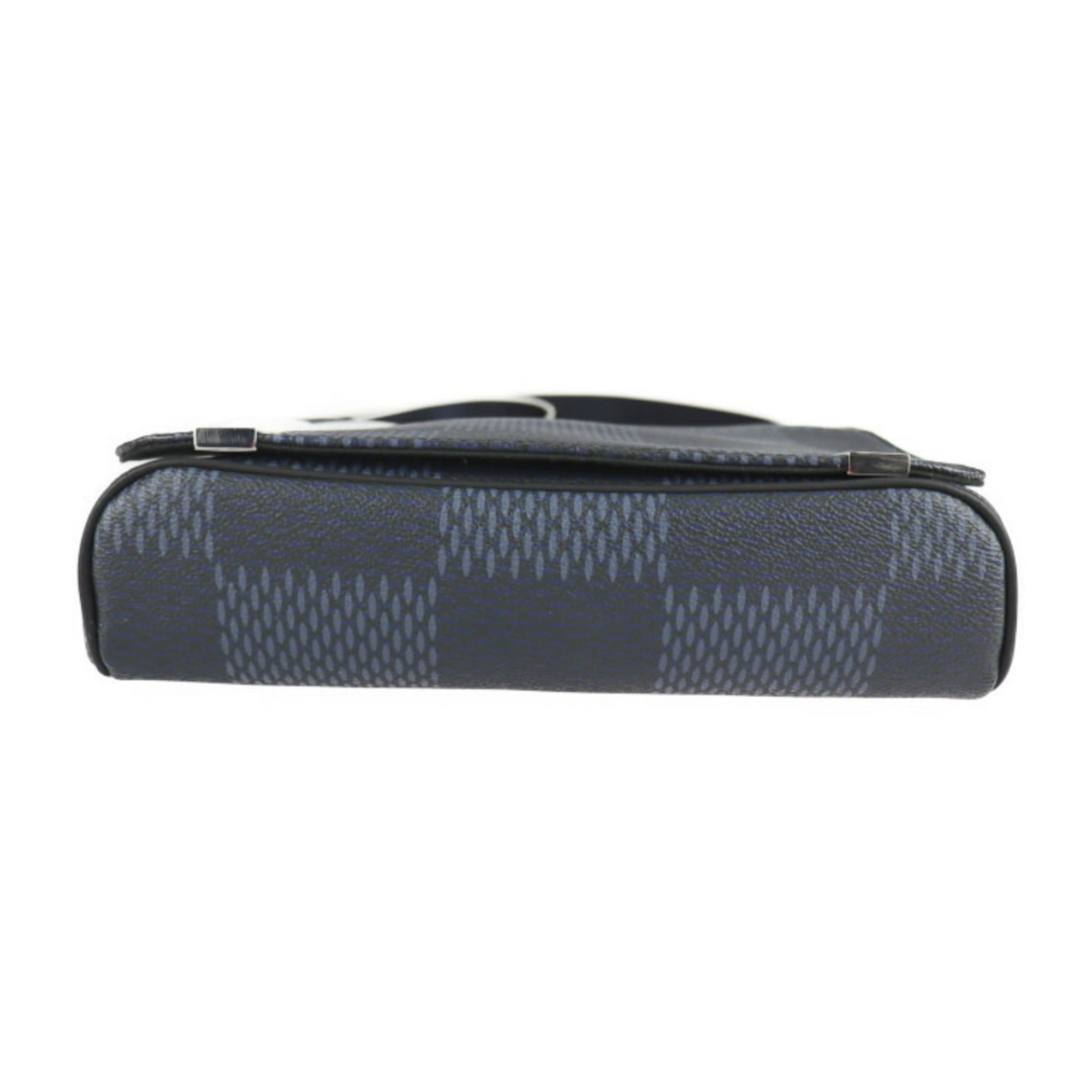 Louis Vuitton Navy Blue Damier Infini Messenger PM Crossbody Laptop Bag 19lv216s