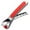 Red, variant on Hot Plate Gripper, Stainless Steel Multifunctional Hot Bowl Dish Holder Gripper, Anti Scalding Clips, Practical Kitchen Air Fryer Tongs, Utensil Accessories for Bowls Pans Oven Steamer Microwave