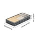 thumbnail image 3 of Bolsa de almacenamiento bajo la cama con parte superior transparente - cremallera de 3 lados y 4 asas para fácil acceso, organizador grande no tejido para colchas, ropa y artículos esenciales para, 3 of 7