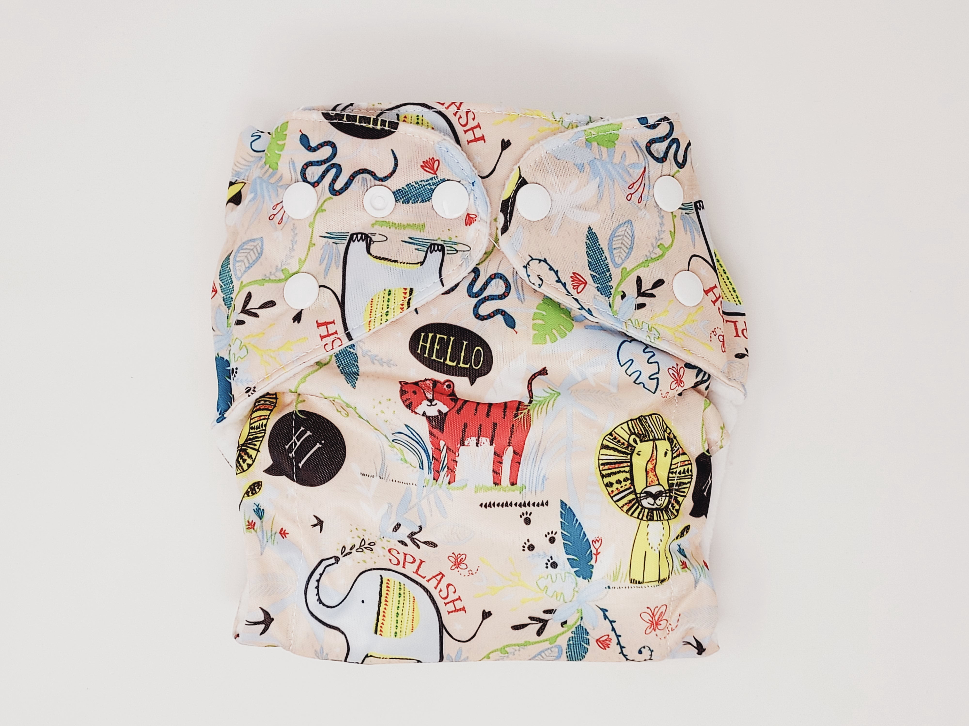 FuzziBunz 6 Pack First Year Bundles with Inserts - Playful Prints