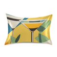 thumbnail image 7 of Yayeee Pillowcase Standard Size Set of 2 Satin Wrinkle Resistant Pillow Case, Yellow Glasses, 7 of 7