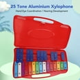 thumbnail image 3 of Kids Xylophone, Portable 2 Full Octaves Professional Xylophone Instrument Wide Application Durable Aluminium  for Kindergarten, 3 of 7