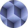 thumbnail image 1 of Ahgly Company Machine Washable Indoor Round Transitional Sky Blue Area Rugs, 4' Round, 1 of 7