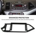 thumbnail image 3 of Cubierta del Tablero de Fascia de la Unidad de 9 Pulgadas 2 Din, Marco del Panel Negro de ABS para Picanto 2011-2017 Protectida Extendida para el de Radio del Automóvil,, 3 of 7