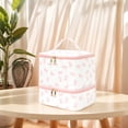 thumbnail image 3 of Double Layer Travel Makeup Bag Large Capacity Nail Polish Storage Bag Cosmetic Case Organizer for Women Travel Accessories Organizer (Style A), 3 of 10