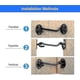 thumbnail image 4 of 2 Pack Cabin Hooks Latch Hooks Black Stainless Steel Hooks with Oil Latch and Bolt for Barn Door, Bathroom, Window, Sliding Door Lock - Miao, 4 of 4