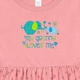 thumbnail image 4 of Inktastic My Granny Loves Me Cute Elephants Girls Baby Dress, 4 of 5