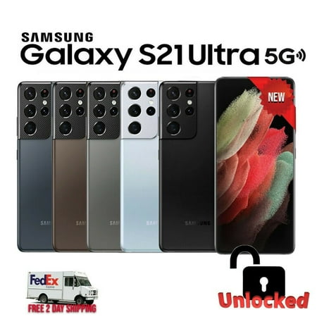 Like New Samsung Galaxy S21 Ultra 5G SM-G998U1 256GB Black (US Model) - Factory Unlocked Cell Phone