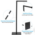 thumbnail image 3 of Freestanding Floor Toilet Paper Holder Toilet Paper Dispenser Metal, 3 of 6