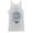 White Heather, variant on Women's Aladdin Woman of Many Dreams Lamp  Racerback Tank Top Tahiti Blue Small