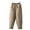 Khaki, variant on Women's Winter Quilted Pants Outdoor Warm Front Pocket Elastic Waist Ribbed Pacthwork Cotton Padded Pants Coffee