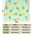 thumbnail image 3 of Cute Pineapples Throw Blanket Ultra Soft Warm All Season Polka Dots Background Decorative Fleece Blankets for Bed Chair Car Sofa Couch Bedroom 50"X40", 3 of 6