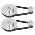 thumbnail image 1 of GT2 Synchronous Wheel, 2 Set Synchronous Wheel GT2 Aluminum Alloy Timing Pulley with 2Pcs Length 200mm Width 6mm Belt, 1 of 8