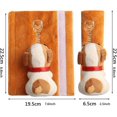 thumbnail image 3 of 2 almohadillas para cinturón de seguridad, funda suave para correa de cinturón de seguridad, acolchado cómodo para cinturón de seguridad de coche, almohadillas para arnés de coche, protegen las fundas, 3 of 5
