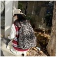 thumbnail image 5 of KKLDOGS Fuzzy Leopard Print Backpack Soft Plush Casual Daypack Large Capacity Lightweight Travel Commute Shoulder Bag, 5 of 5