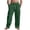 C_Green, variant on Lenago Mens and Big Men's Mens Pants Solid Color Multi Pocket Workwear Drawstring Casual Loose Baggy Pants Imitation Cotton and Linen Wide Leg Men's Trousers