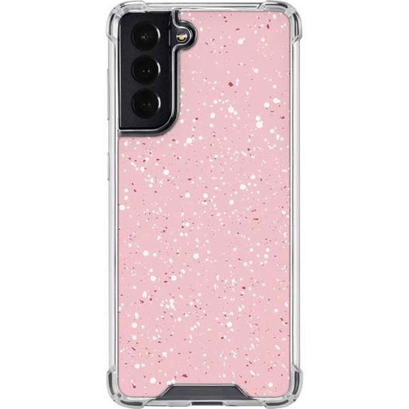 Skinit Polka Dots Rose Speckle Galaxy S22 Clear Case