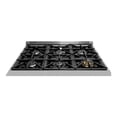 thumbnail image 4 of FORTE 36" Freestanding Modern Stainless Steel Metal Gas Range in Silver, 4 of 12