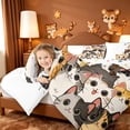 thumbnail image 3 of meiyoeat Hello Cat Full Size Comforter Sets,Cute Print Bedding Comforter Set For Girl,Reversible,3pcs,1 Comforter and 2 Pillowcases, 3 of 7